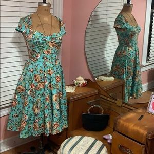 Hell Bunny Día de Los Muertos Dress